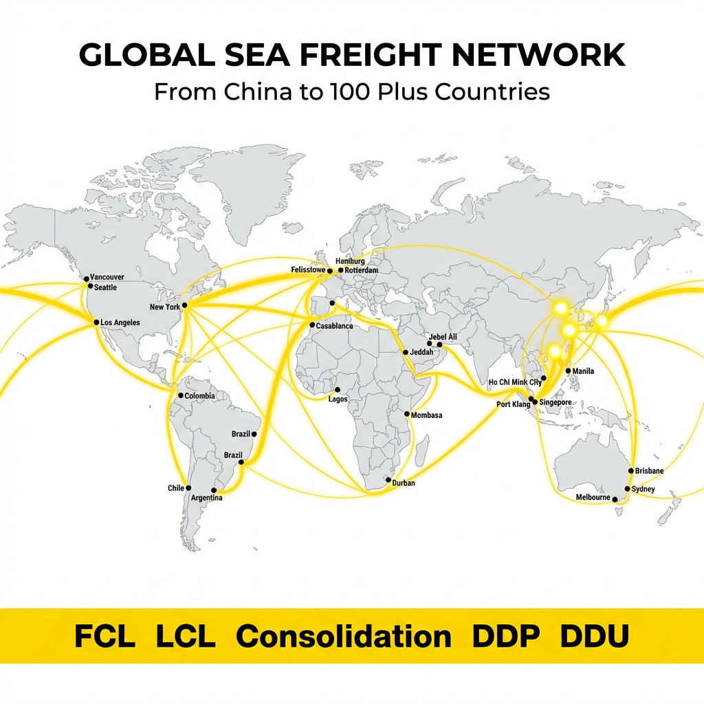Freight Forwarder China to UK Sea Shipping LCL Ocean Freight Services with 20-45 Days Transit Insurance