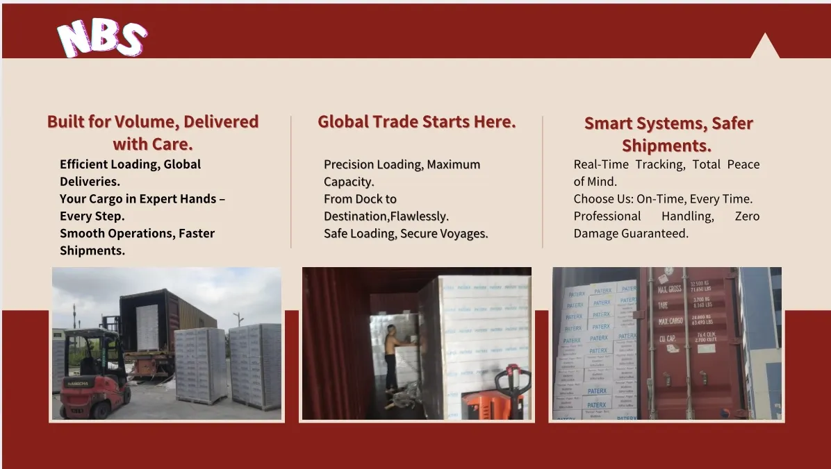 International distribution container stacks