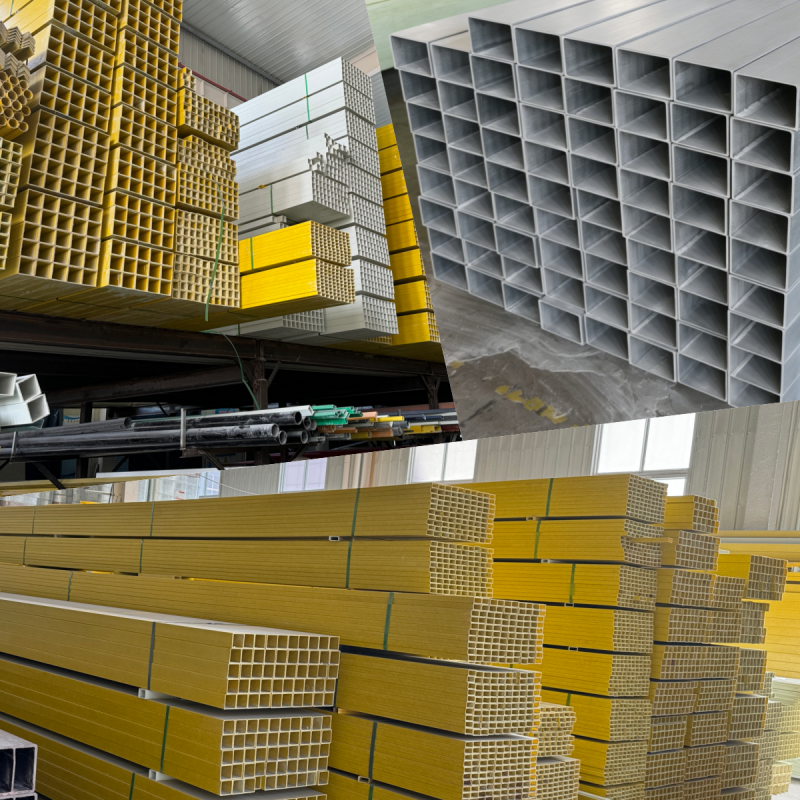 Modular Prefabricated FRP Support Profiles High Temperature Resistant For Large Scale Infrastructure Airport Construction