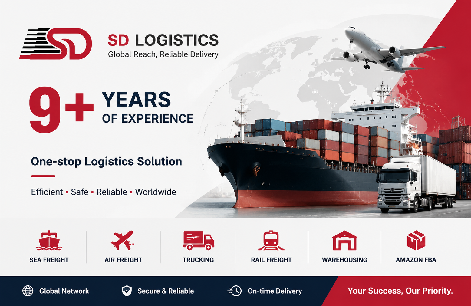 Global logistics channels map