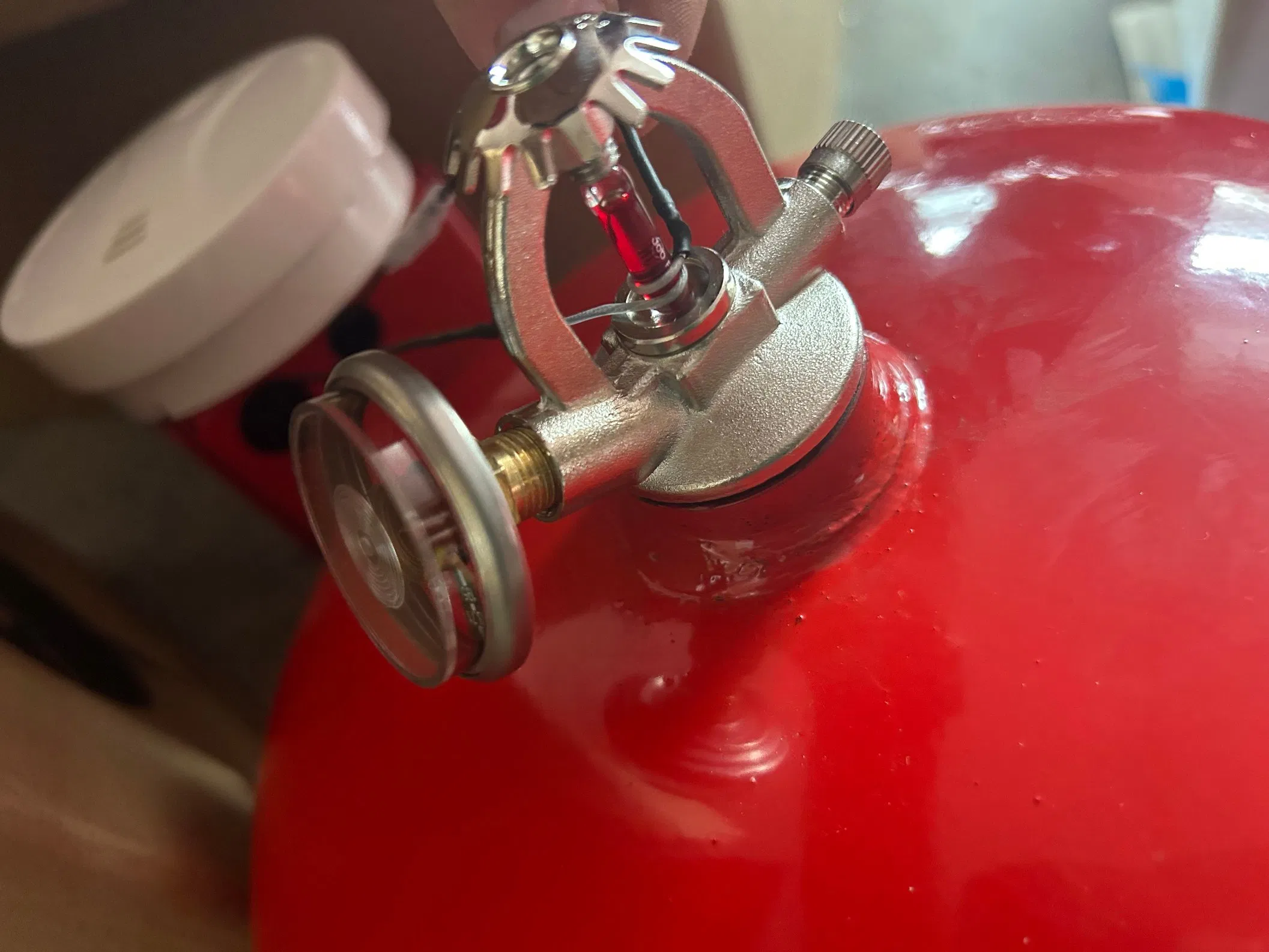 6kg Automatic ceiling ABC Powder Fire Extinguisher with Smoke Detector