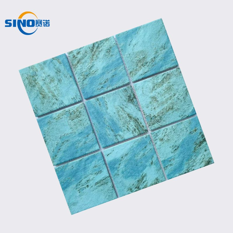 3.90"*3.90" Inkjet Series Swimming Pool Tiles Like Blue Ocean