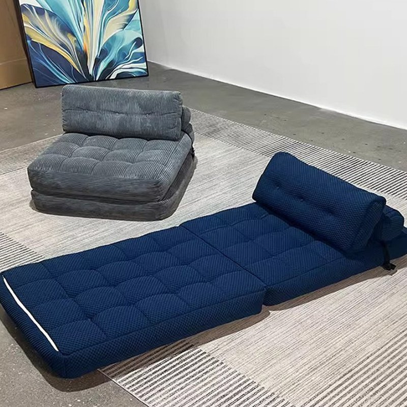 Folding Sofa Bed, Convertible Sleeper Chair with Back Support and Pillow Futon, Foldable Couch for Living Room/Guest Use/Home Office, Foldable Chair Bed