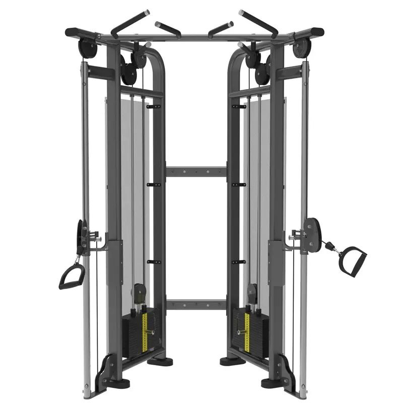 Commercial Gym Equipment Adjustable Double Pulley Fitness Trainer Cable Crossover