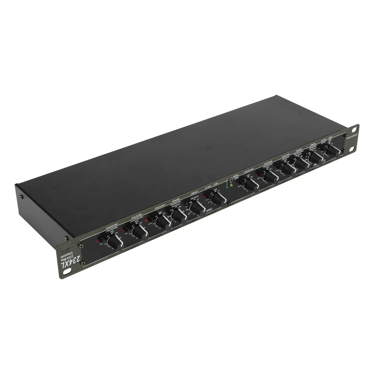 High Speaker Crossovers 2-Channel 3-Way Professional Audio Power Amplifier