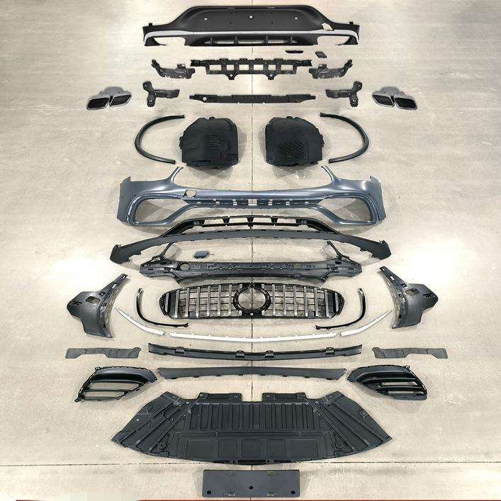 for Mercedes Glc Coupe C253 2020 20212022 Glc63 Amg Car Auto Front Rear Bumper Diffuser Accessories Body Kit