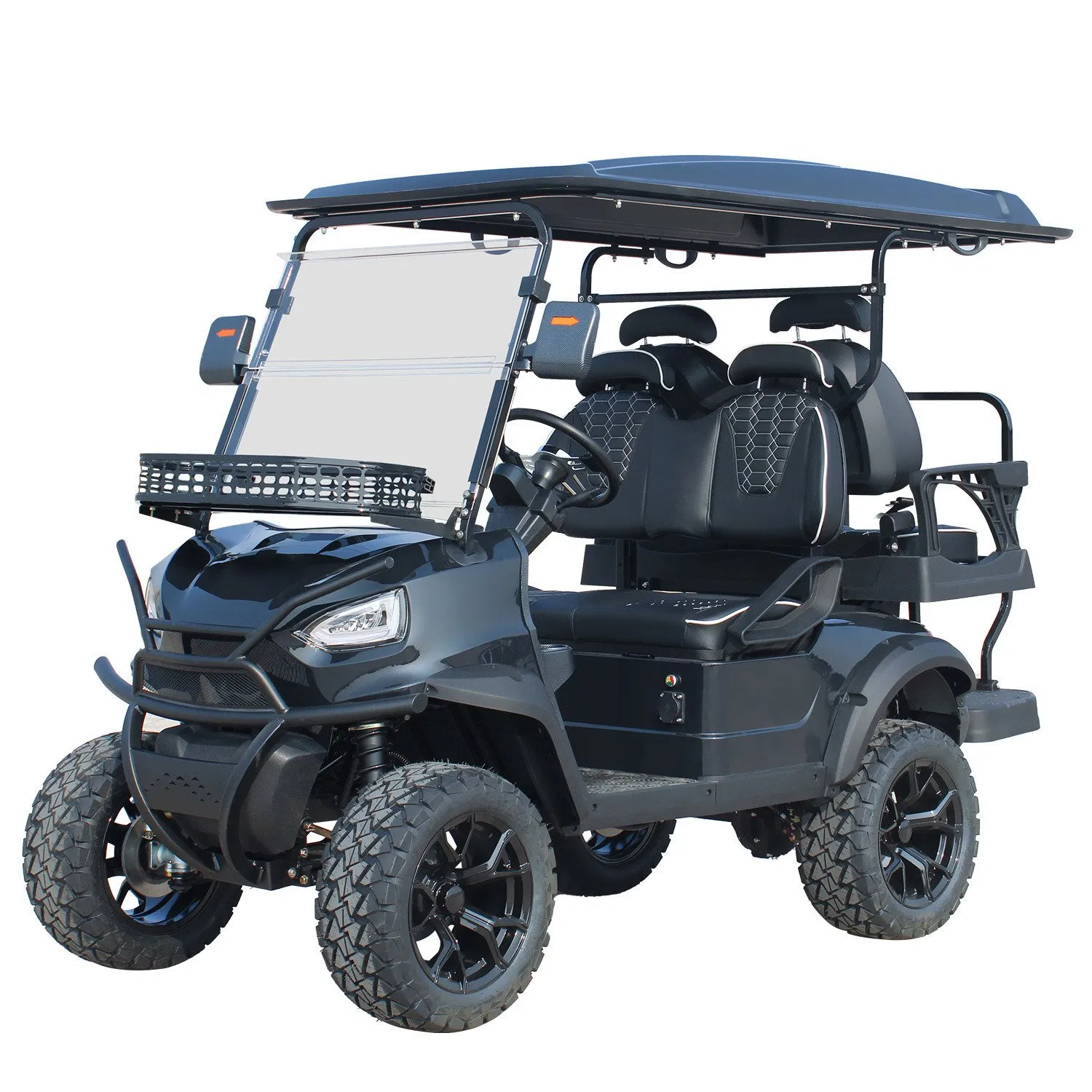 New Arrival Luxury 2+2 Seater Club Cart Electric Golf Buggy Hunting Car with CE DOT