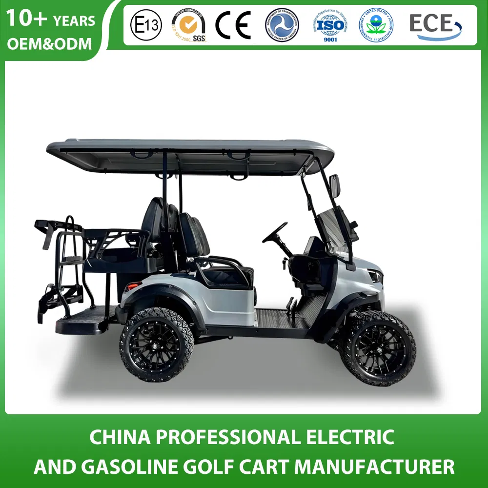 Wholesale Customized 2/4/6/8 Seater/Seat/People Sightseening Hunting Offroad 48V 72V Utility Legal Street Lithium Battery/Gasoline/Electric Golf Car for Club