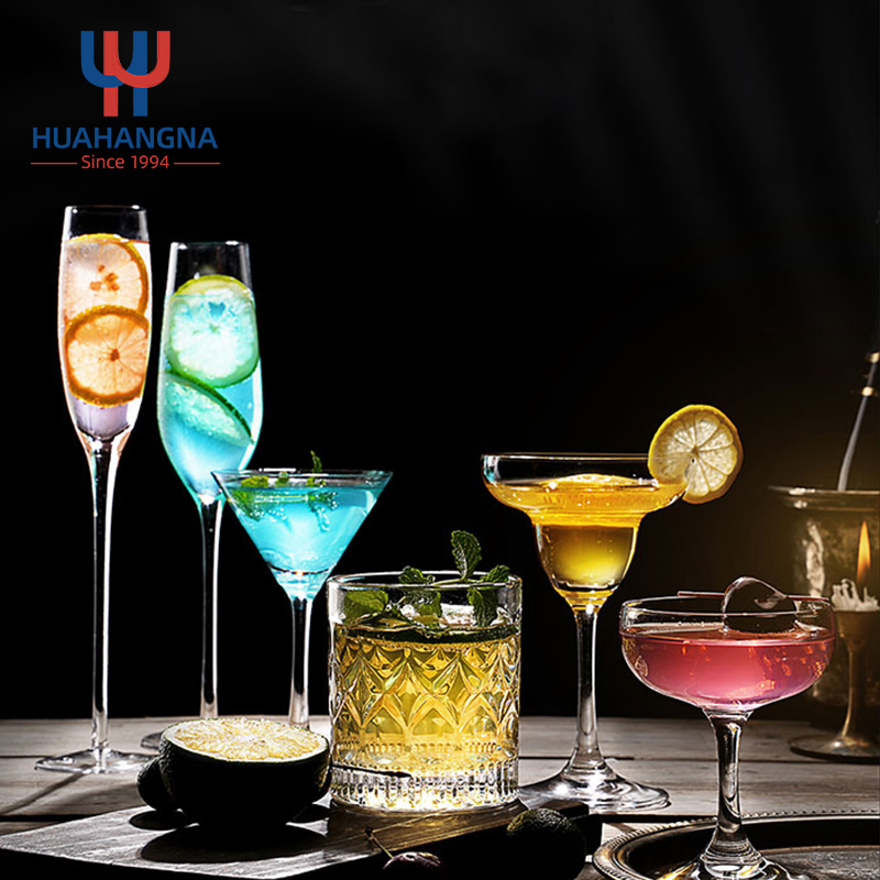Vasos De Có Ctel Hand Made Unique Crystal Clear Long Stem Glass Tumbler Cup Goblet Champagne Coupes Margarita Martini Cocktail Glassware for Bar Party