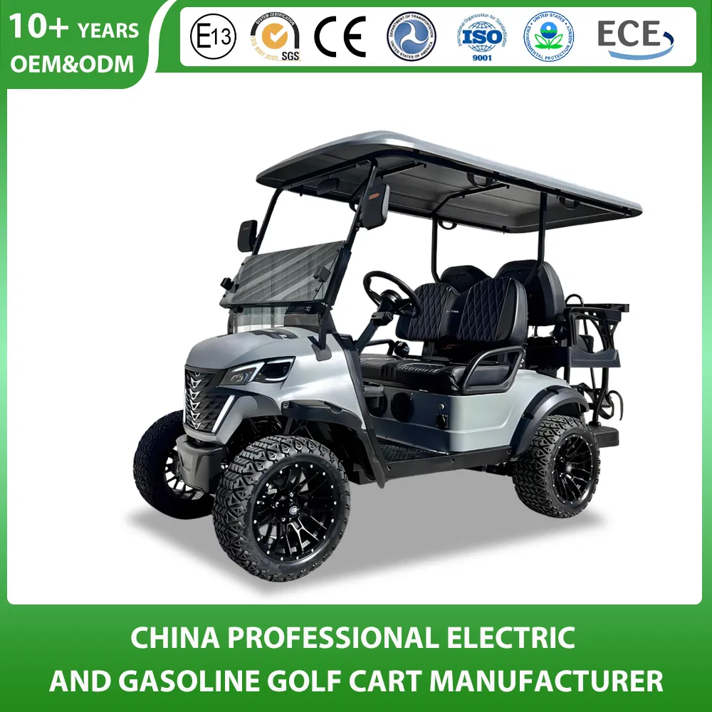 Wholesale Customized 2/4/6/8 Seater/Seat/People Sightseening Hunting Offroad 48V 72V Utility Legal Street Lithium Battery/Gasoline/Electric Golf Car for Club