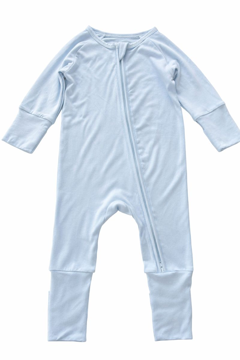 Custom Made Soft Bamboo Baby Clothes Convertible Baby Romper