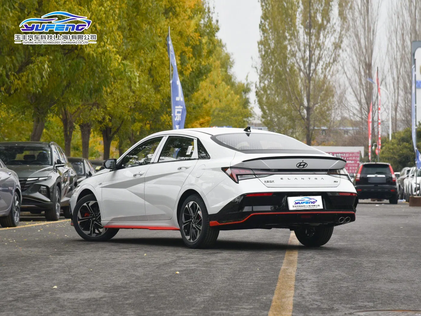 Hyundai Elantra Sedan Used High Quality 1.5L Fuel 4 Wheel Gasoline Car R17 Tire Size Sedan