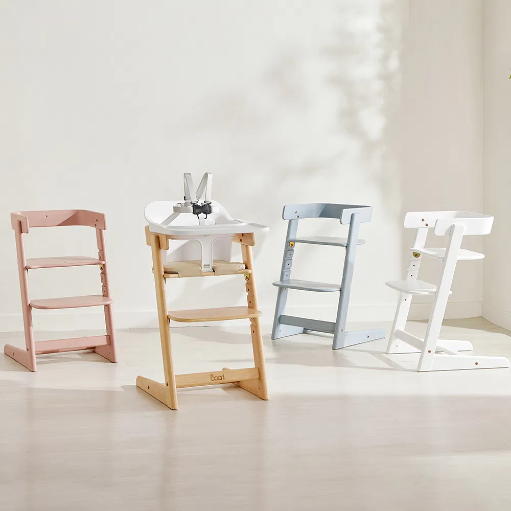 Boori babies Feeding Highchair 3 in 1 Convertible Baby High Chair Wooden
