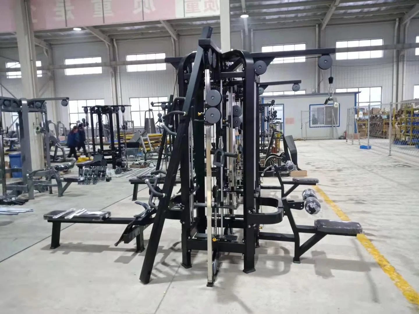 Commercial Fitness Equipment 8 Station Eight Station Adjustable Cable Crossover