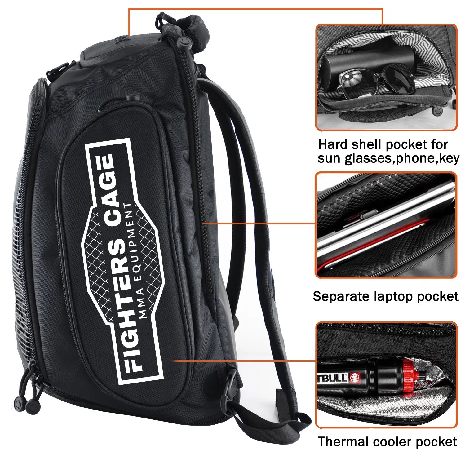 Custom Sport Training Backpack Bag Jiu Jitsu Waterproof Backpacks Convertible Expandable Duffle
