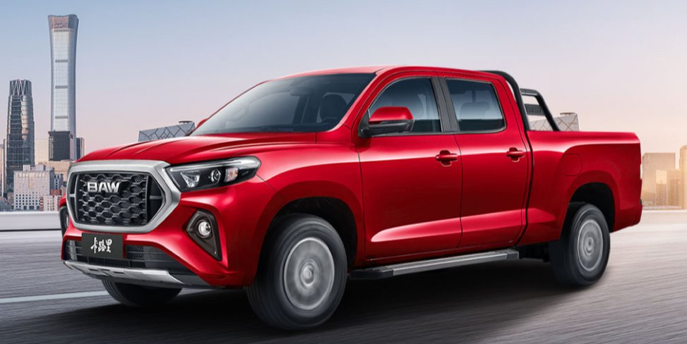 BAW Double Cabin Pickup Truck 4X2 2.0t Gasoline Engine 5mt 5-Seats