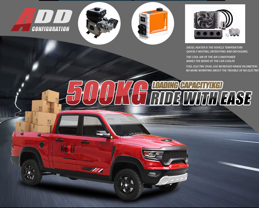 Keyu Discount Offers Speed 50kmh Pickup Truck for Transportation