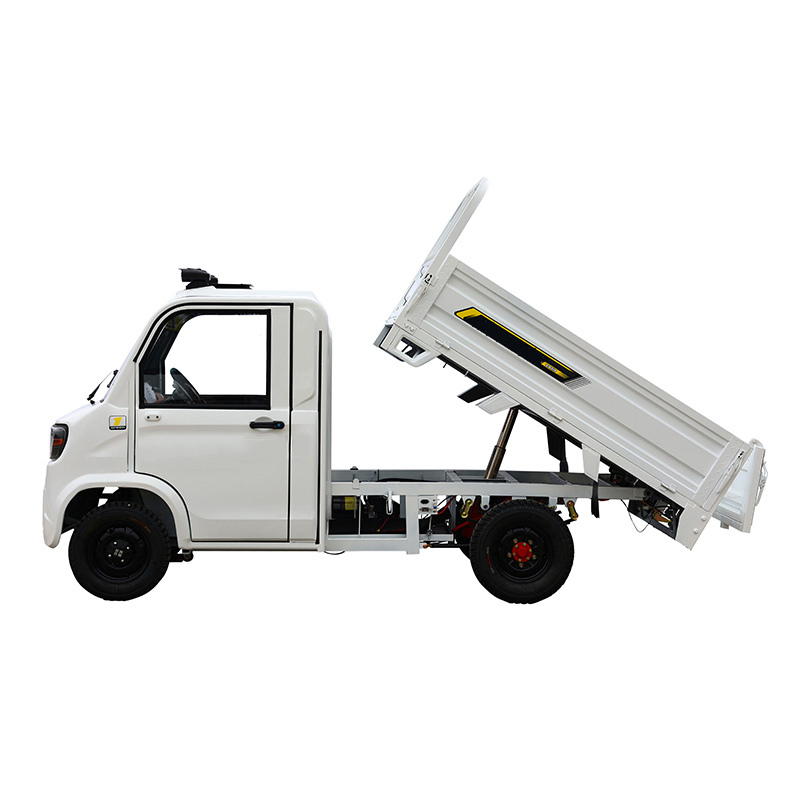 Factory 4 Wheels 2000W Motor Pick up Mini Truck Electric Cheap Mini EV Dump Truck New Made in China Sale Small Mini Cargo Van Truck Right Hand Drive for Sale
