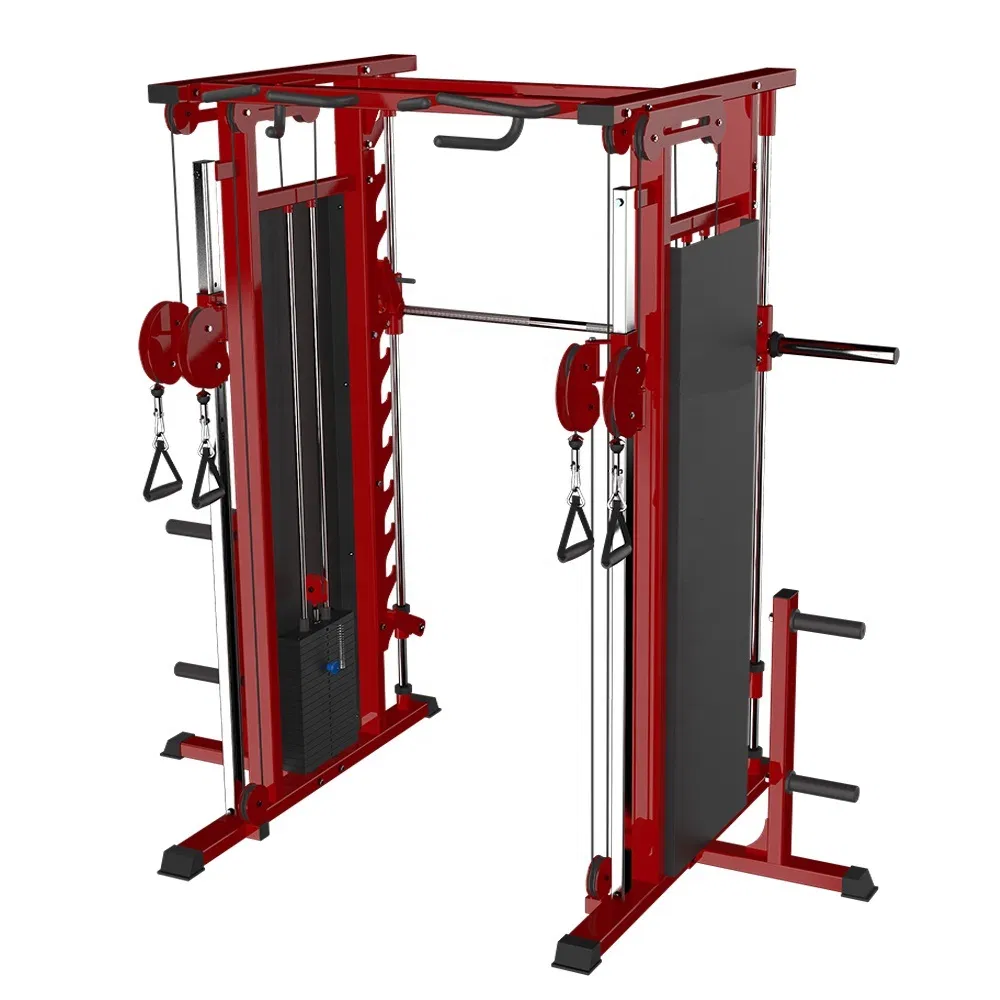 Home Gym Multi Functional Power Rack Cage Smith Squat Crossover