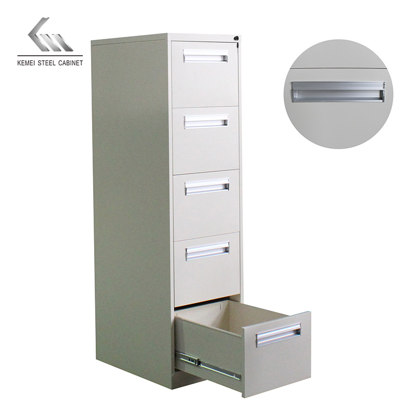5-Drawer Vertical Steel Filing Cabinet Convertible Home Office Bank Metal File Cabinet