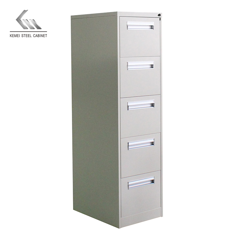 5-Drawer Vertical Steel Filing Cabinet Convertible Home Office Bank Metal File Cabinet