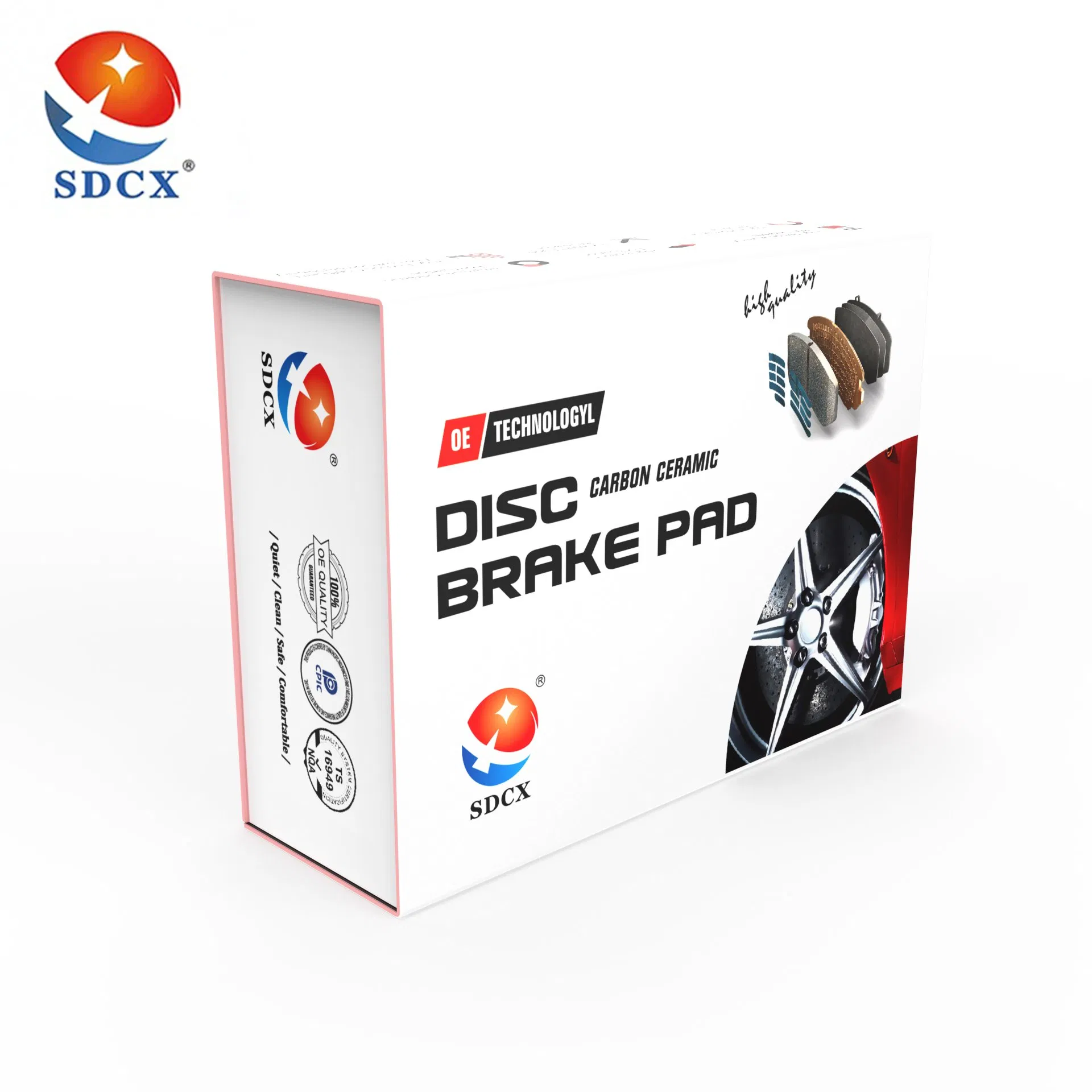Sdcx D485-7342 Auto Parts No Noise 60000 Kms Quality Assurance Ceramic Brakepad for KIA Joice / Infiniti G20 / Hyundai Coupe