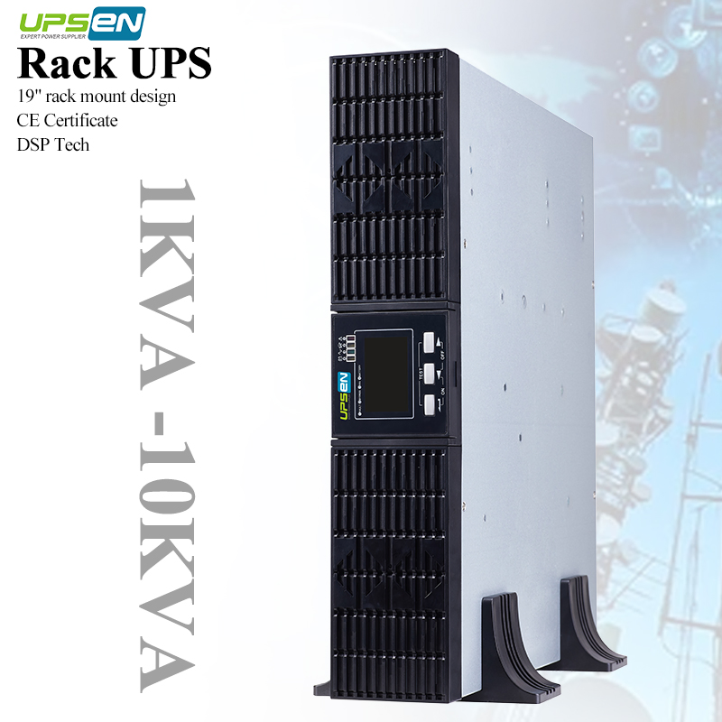 Online UPS Pure Sine Wave 230VAC Output 6kVA 10kVA Rack Tower Convertible PF1 with 8 IEC Outlets for Network Equipment Backup
