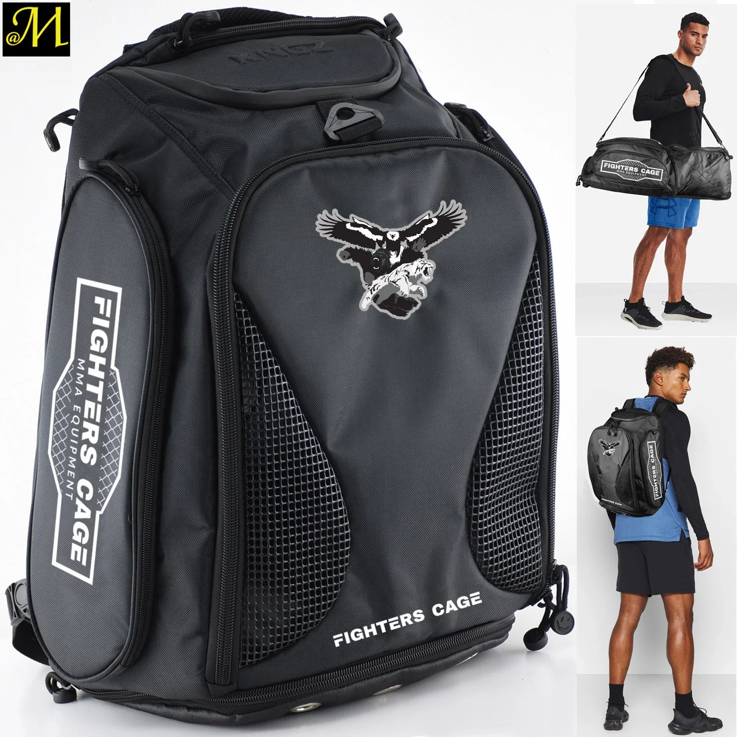 Custom Sport Training Backpack Bag Jiu Jitsu Waterproof Backpacks Convertible Expandable Duffle