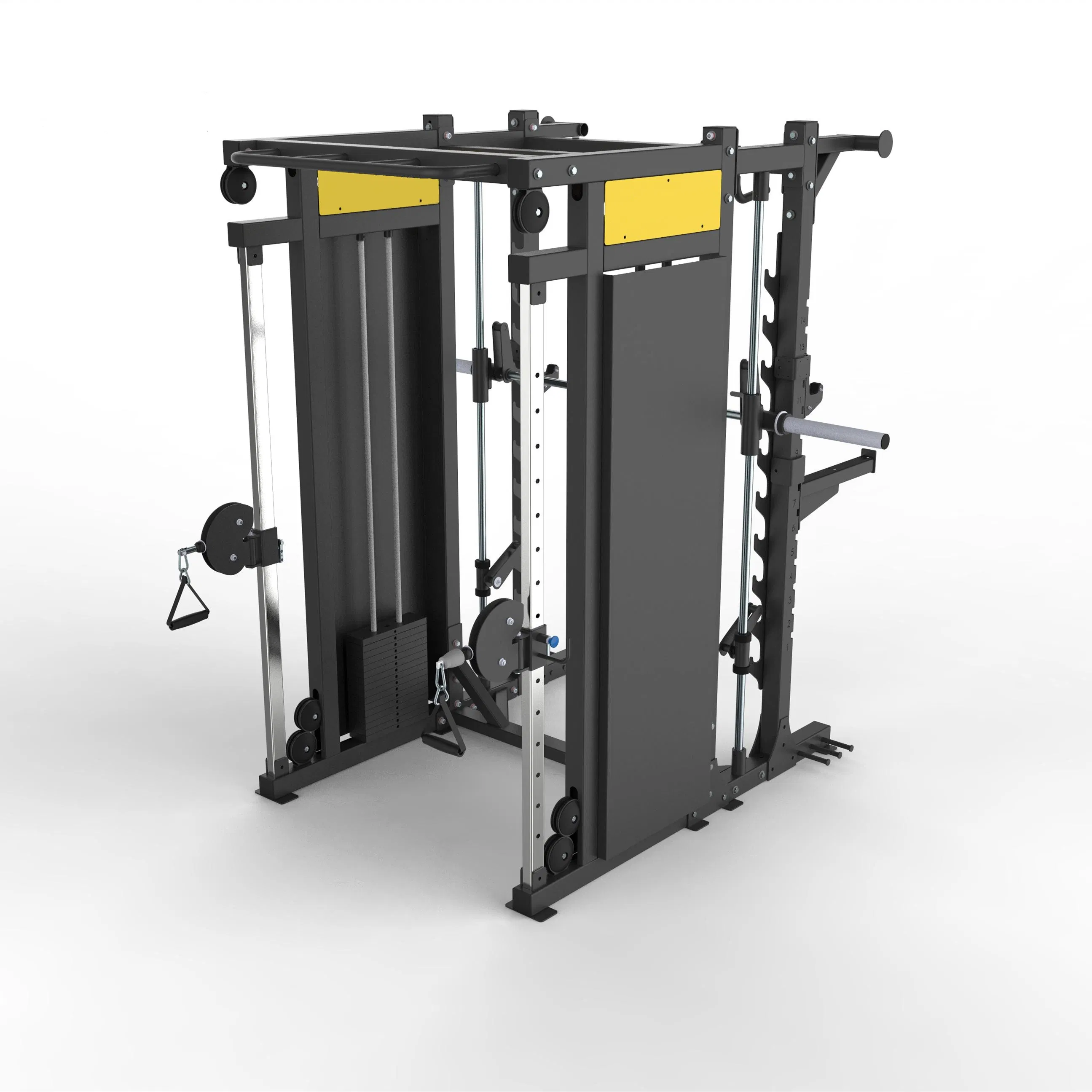 Home Gym Multi Functional Power Rack Cage Smith Squat Crossover