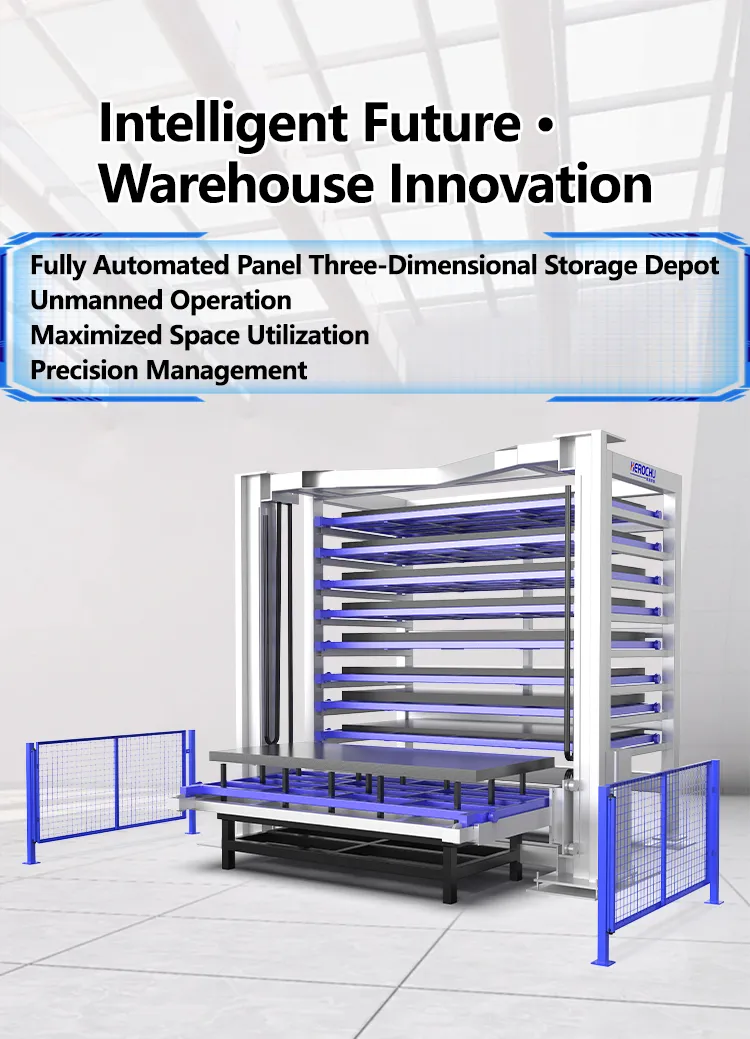 Fully automatic sheet material three-dimensional storage warehouse