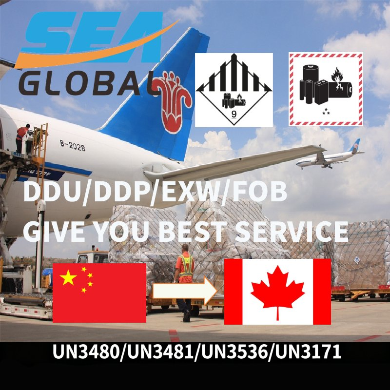Dangerous Cargo Battery Air Freight Shipping Logistics Forwarder to Canada