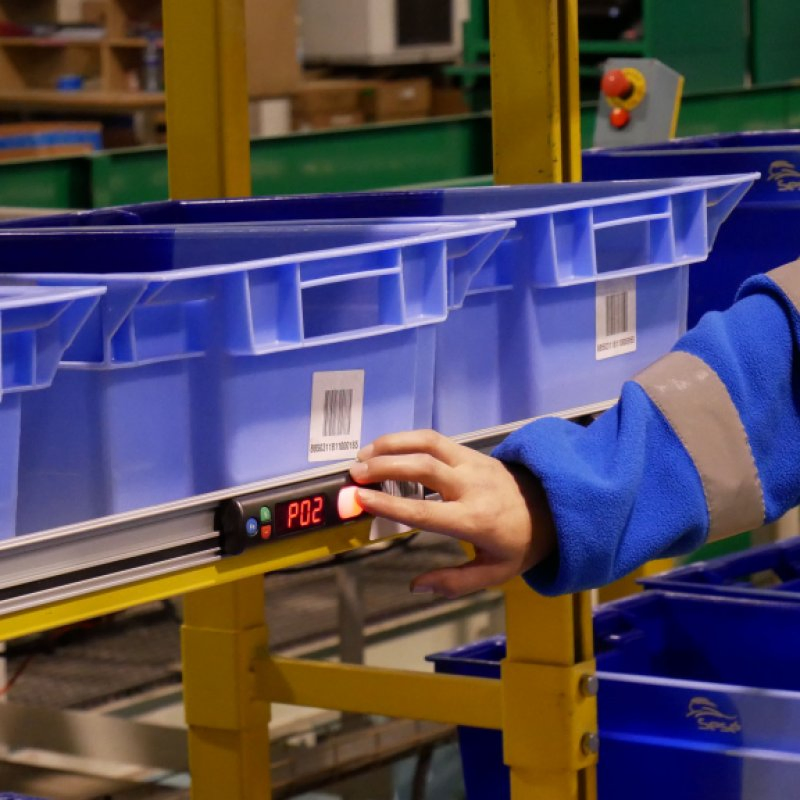 Warehouses and Distribution Center Ptl Pick to Light Sorting System