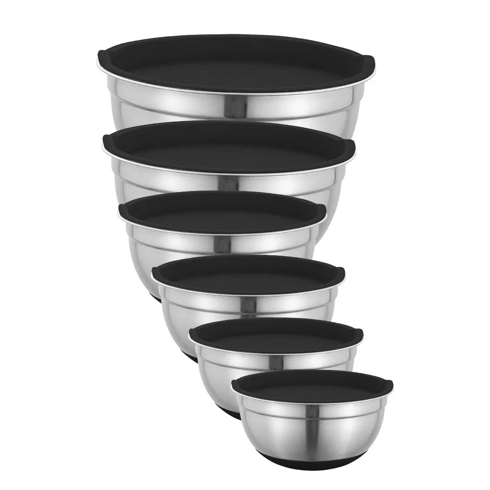 Premium Stainless Steel Salad Bowl with Airtight Lid for Fresh Food Storage