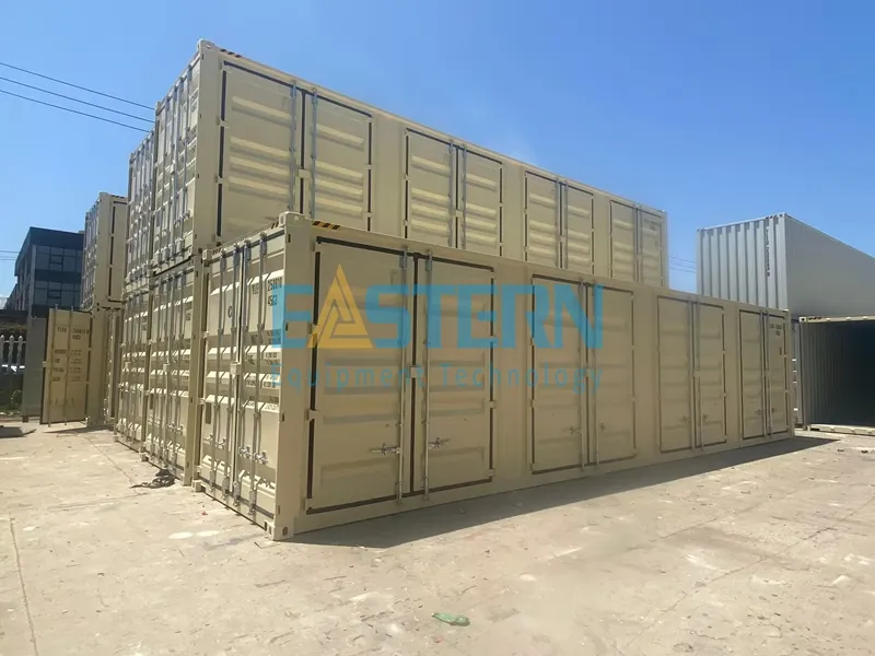 40FT Dry Side Open Shipping Container Side View