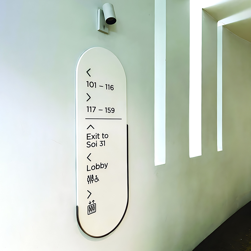 Free Design Building House Number Signage Wayfinding Sign for Advertising