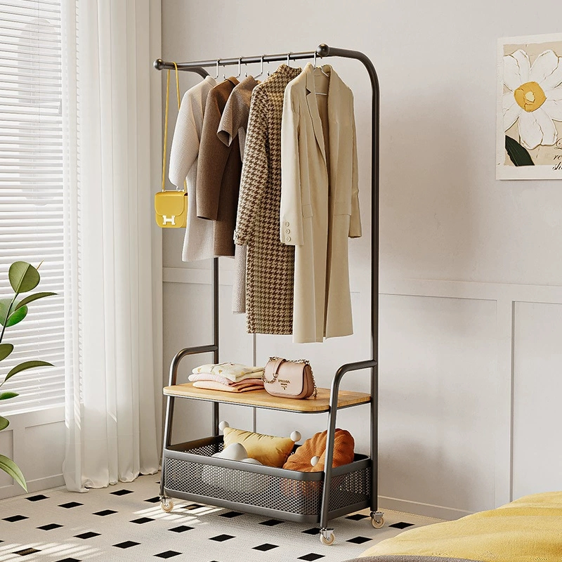 Clothing Store Display Rack Clothes Drying Rack Mobile Storage