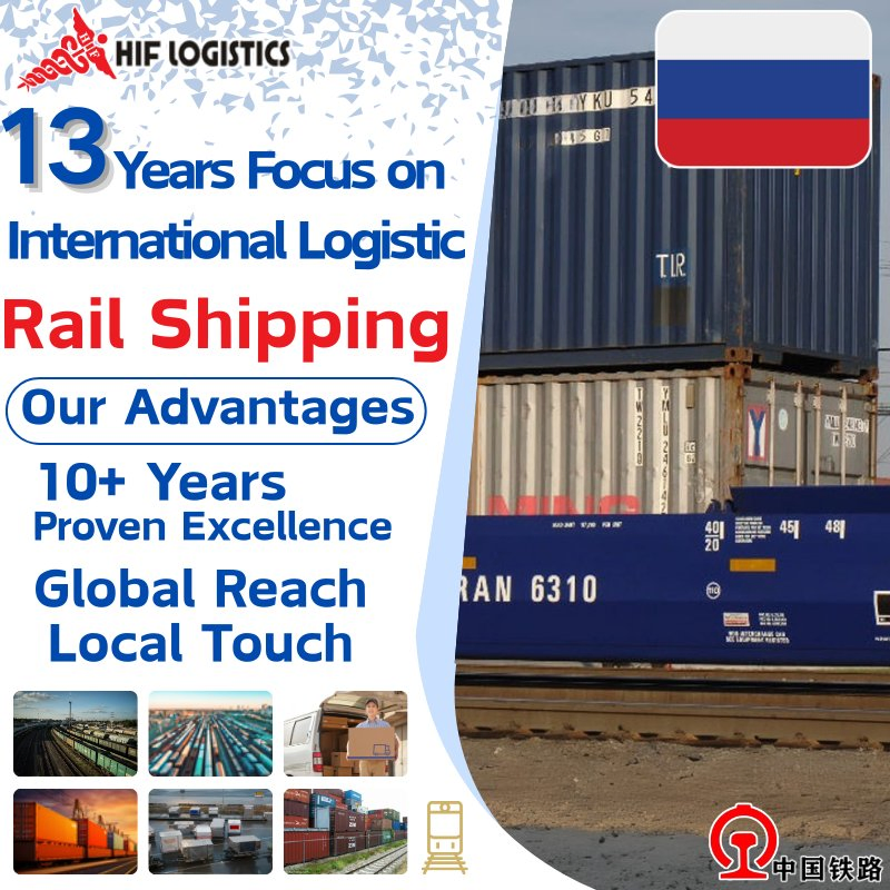 Professional China– Russia Railway Cargo Shipping – Full Container &amp; Consolidated Loads with DDP Option