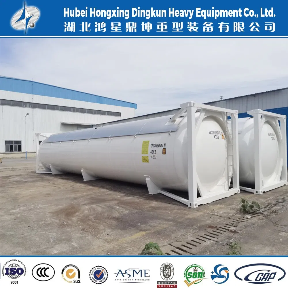 ASME ISO T50 20FT LPG ISO Tank Container Un1075 for Sea Road Rail Multi-Modal Transport