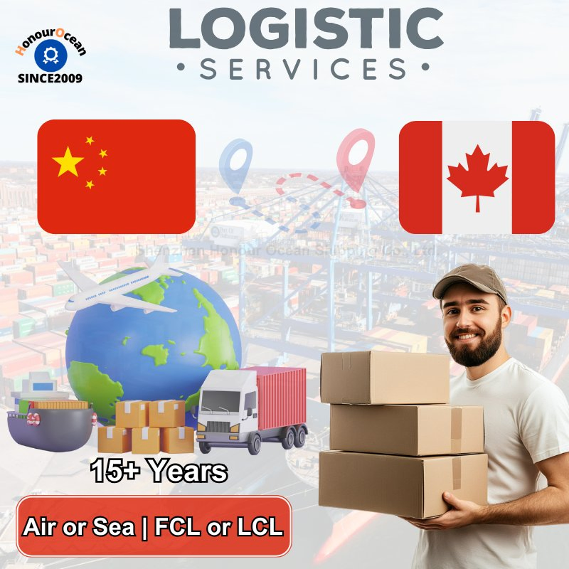 Cheaper Logistics Services Provider Freight Forwarding Door to Door Delivery Shipping Agent From China to Canada by Sea