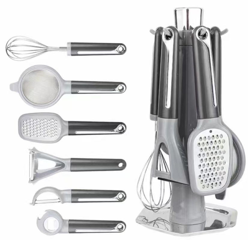 7-in-1 Multi-Functional Silicone Cooking Utensils Set for Easy Meal Prep
