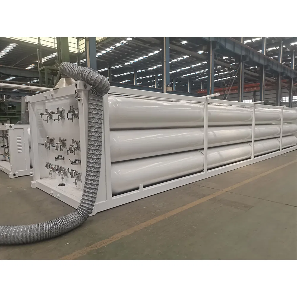 CNG Tubes Hydrogen Helium Storage Multi-Modal Transport ISO Tank Container Cylinder Tubes