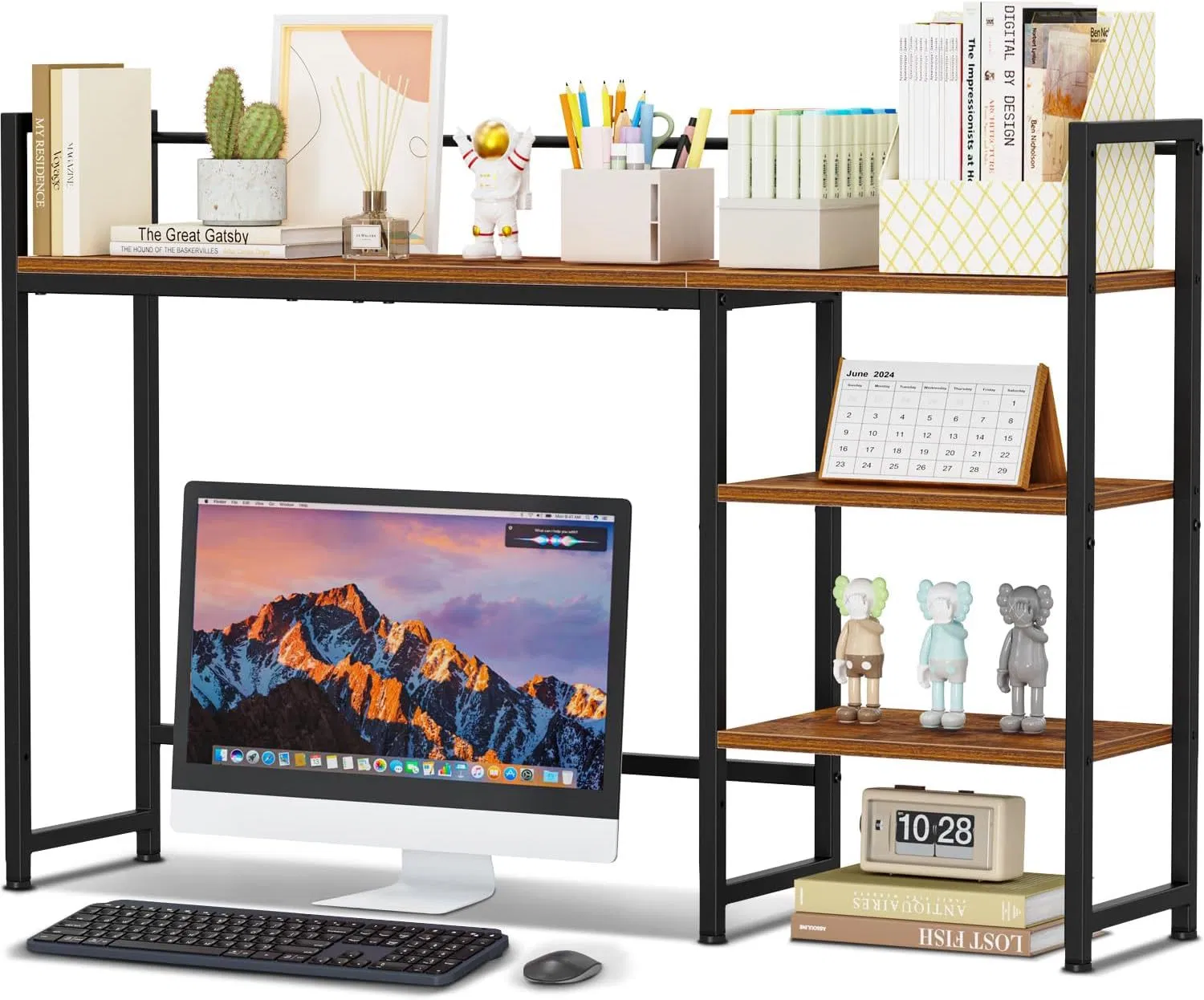 4-Layer Computer Monitor Desktop Storage Rack Storage