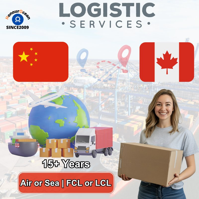 Cheaper Logistics Services Provider Freight Forwarding Door to Door Delivery Shipping Agent From China to Canada by Sea
