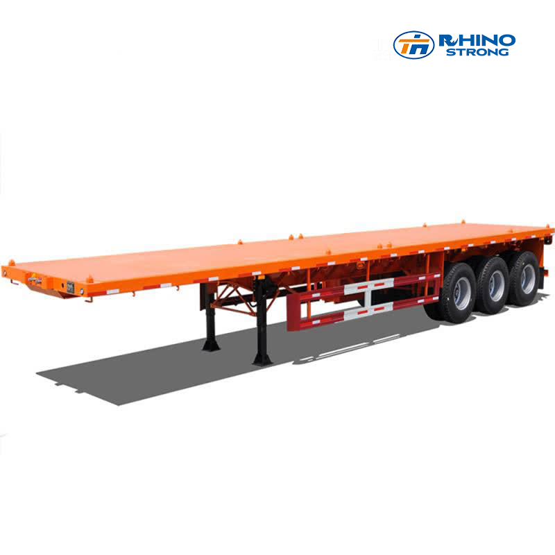 Best Seller 3/ 4 Axles 40FT 45FT Container Flat Bed Deck Flatbed Semi Trailer Container Flatbed Truck Trailer for Sale