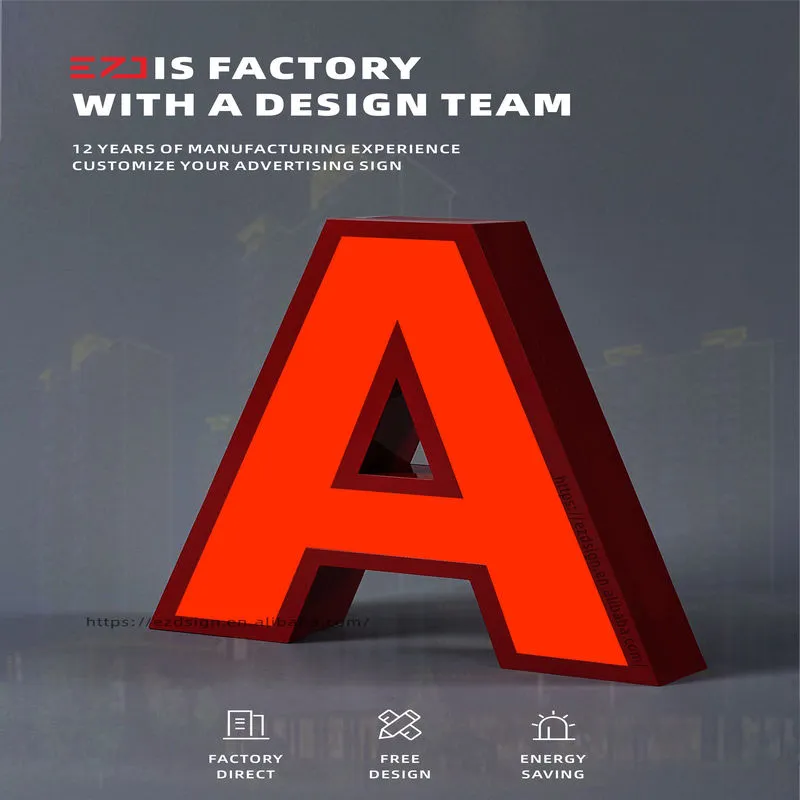 Illuminated Lettering Banner