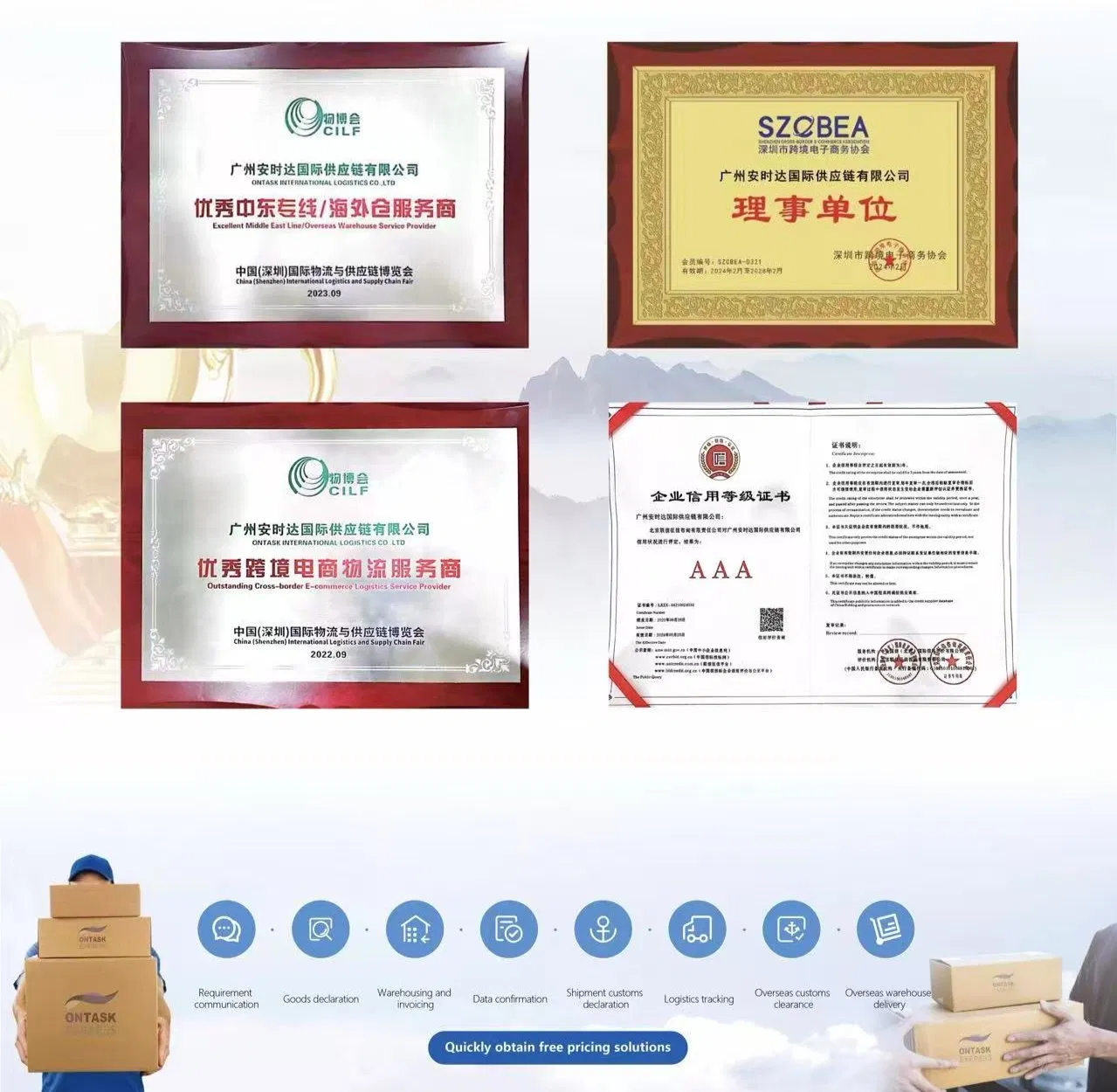 Certificates and Honors