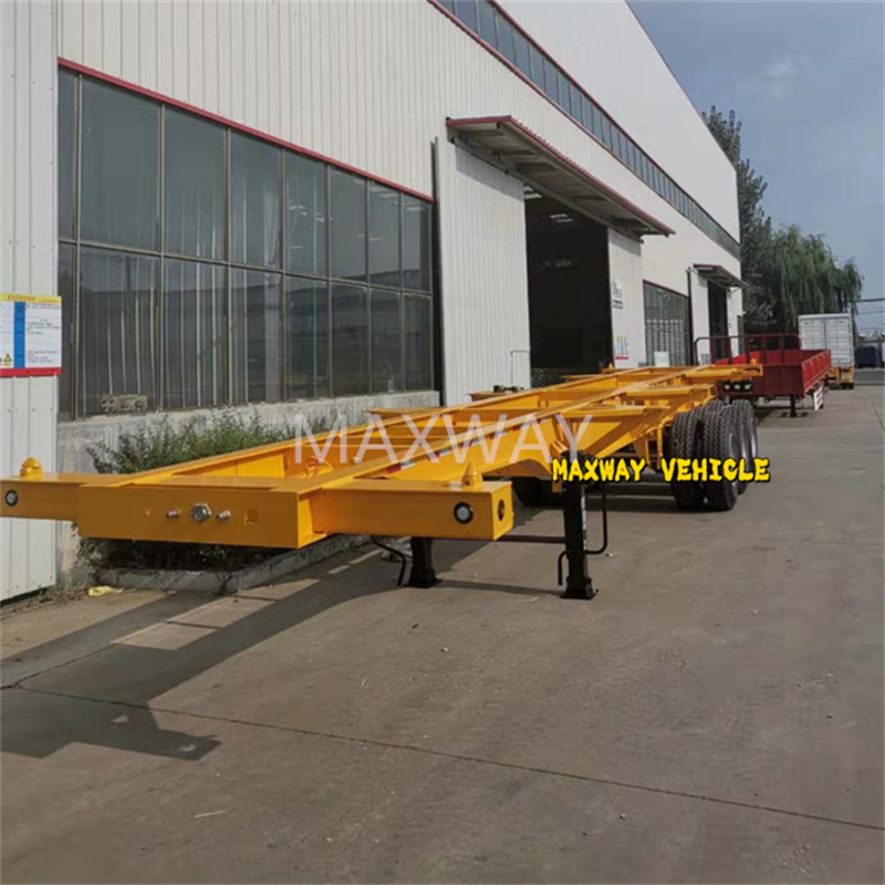 Manufacterur High Quality 40 FT 2-3 Axle Skeletal Semi Traler/ Skeleton Semi Trailer/ Wharf Semi Trailer for Sale