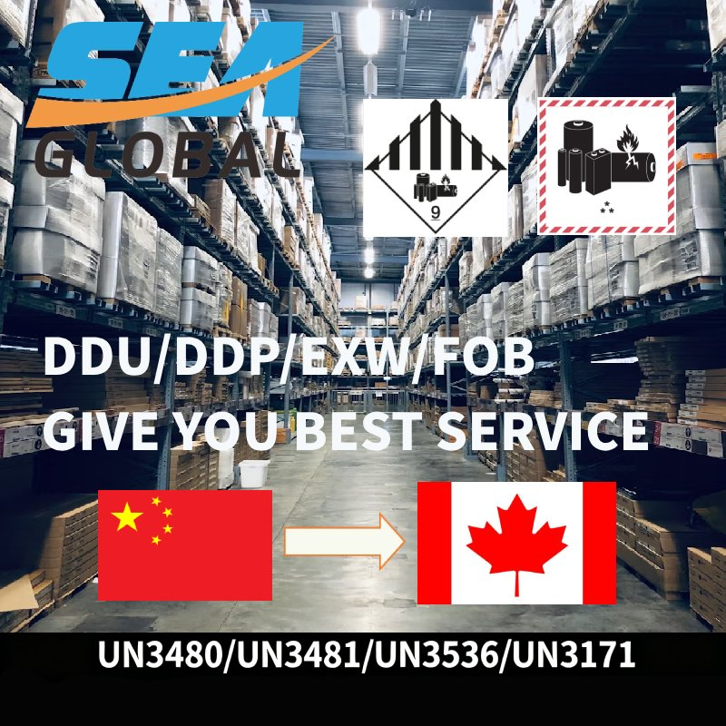 Dangerous Cargo Battery Air Freight Shipping Logistics Forwarder to Canada