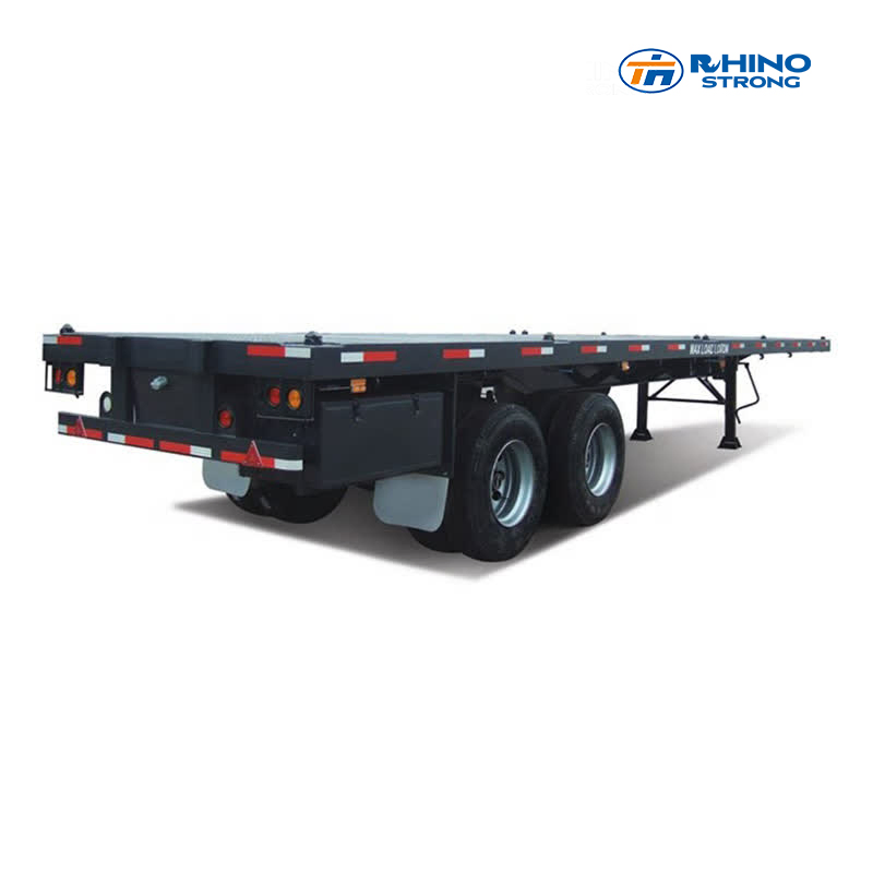Best Seller 3/ 4 Axles 40FT 45FT Container Flat Bed Deck Flatbed Semi Trailer Container Flatbed Truck Trailer for Sale