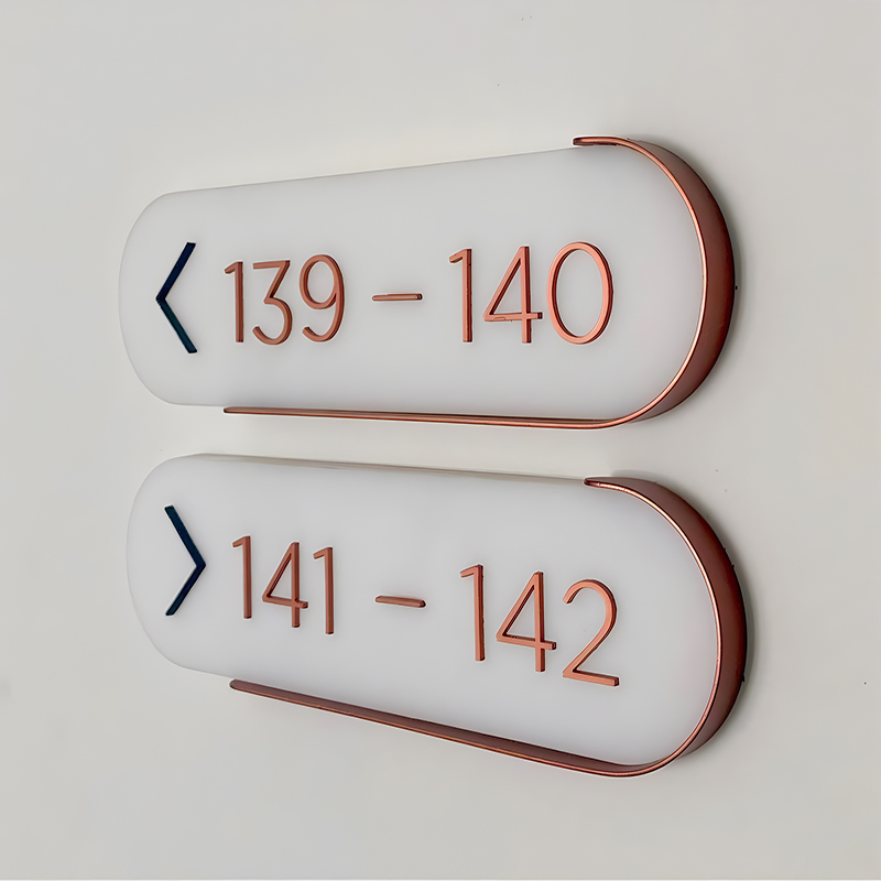 Free Design Building House Number Signage Wayfinding Sign for Advertising